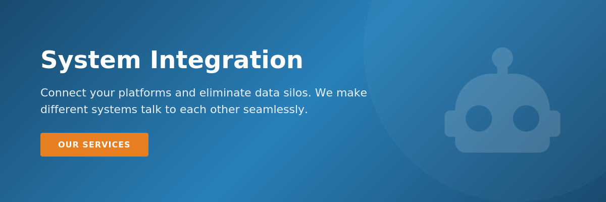 System Integration - Connect your platforms and eliminate data silos