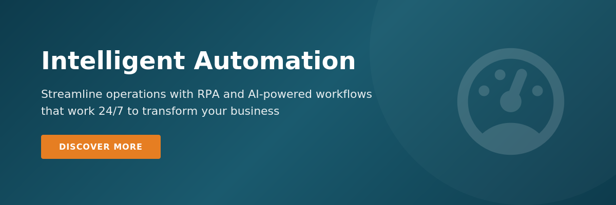 Intelligent Automation - Streamline operations with RPA and AI-powered workflows